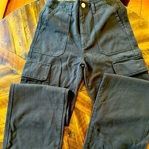 New with tags black Zara size USA zero cargo pants